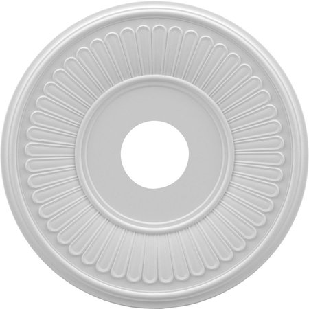 DWELLINGDESIGNS 16 x 3.5 x 1 in. Berkshire Thermoformed PVC Ceiling Medallion - 7 in. DW2572907